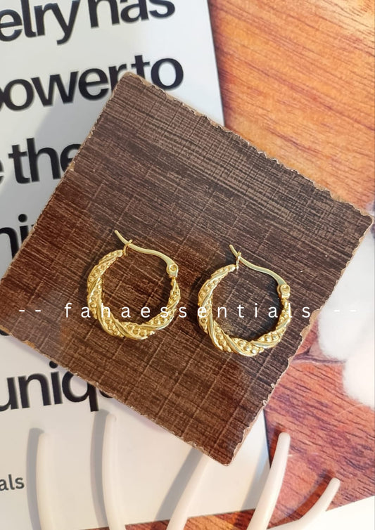 Gold Hoop Earrings 01