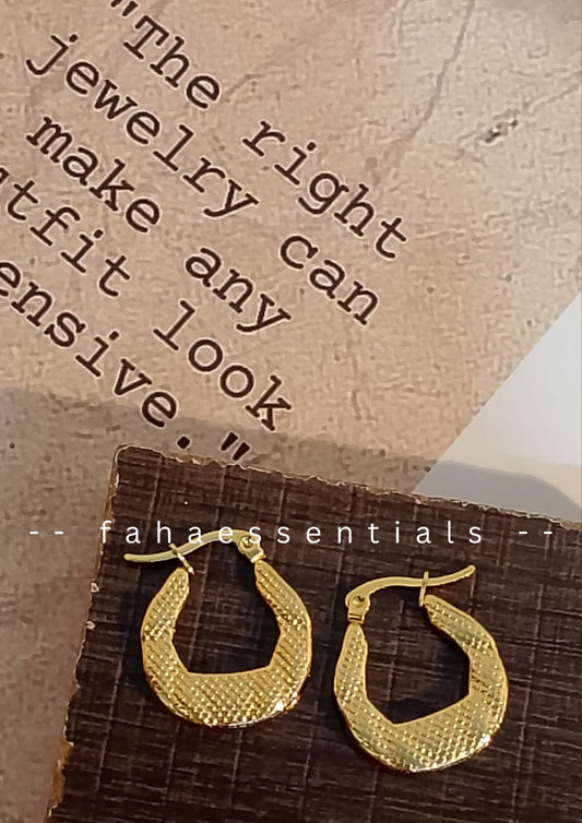 Gold Hoop Earrings 03