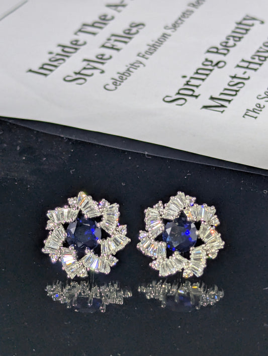 Sapphire Glam Earrings
