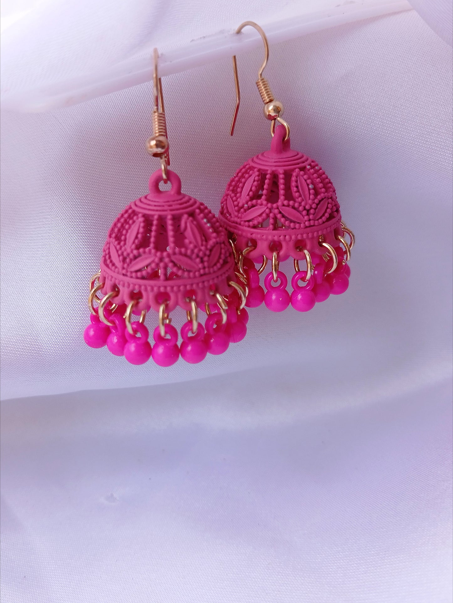 Gulnoor Jhumki - Hot Pink