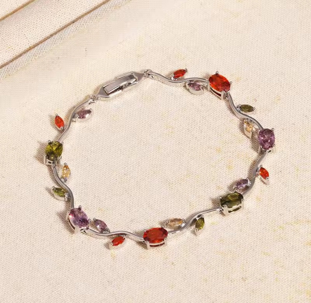 Rapunzel Bracelet - Multi with Silver