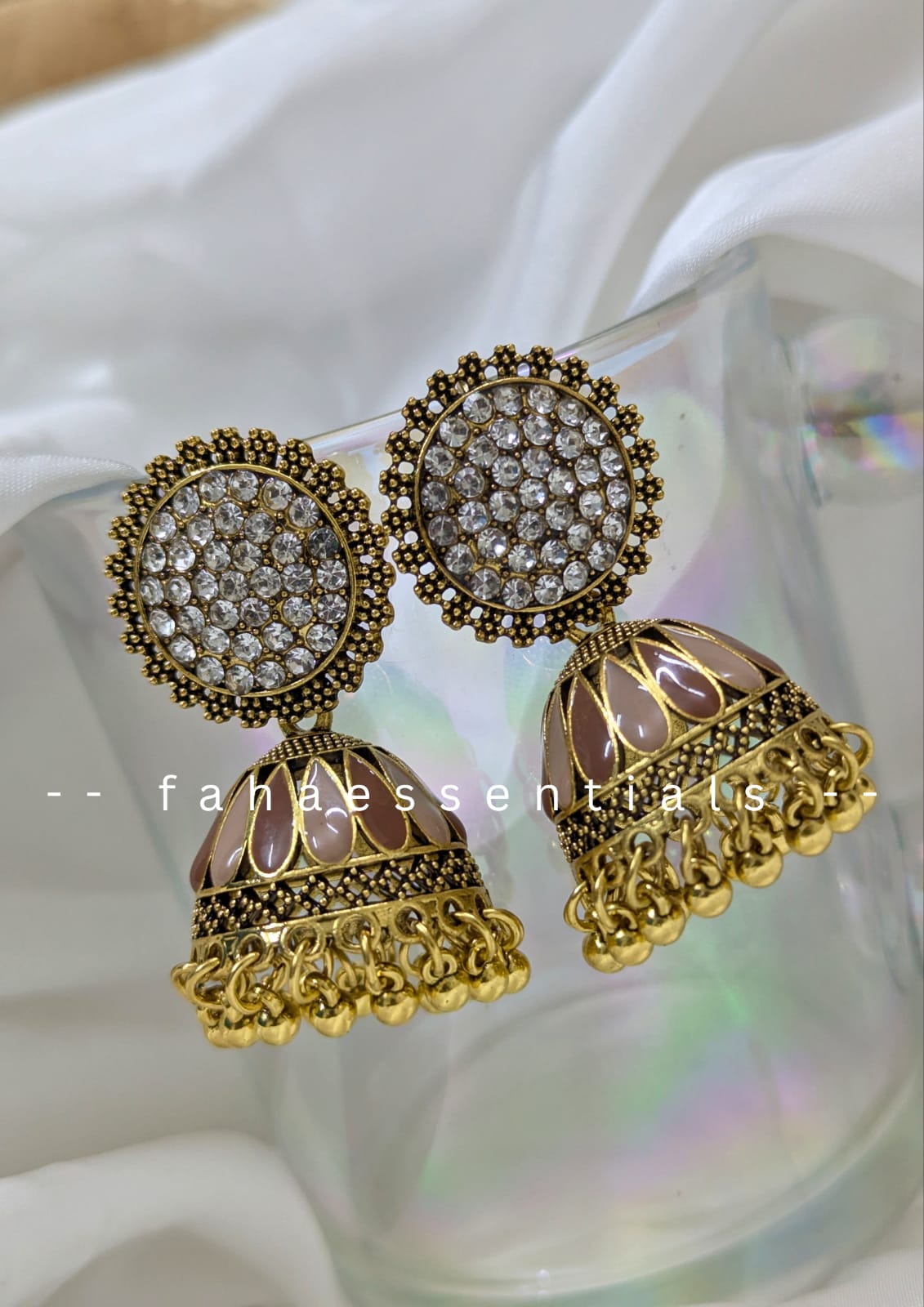 Heritage Jhumki - Brown