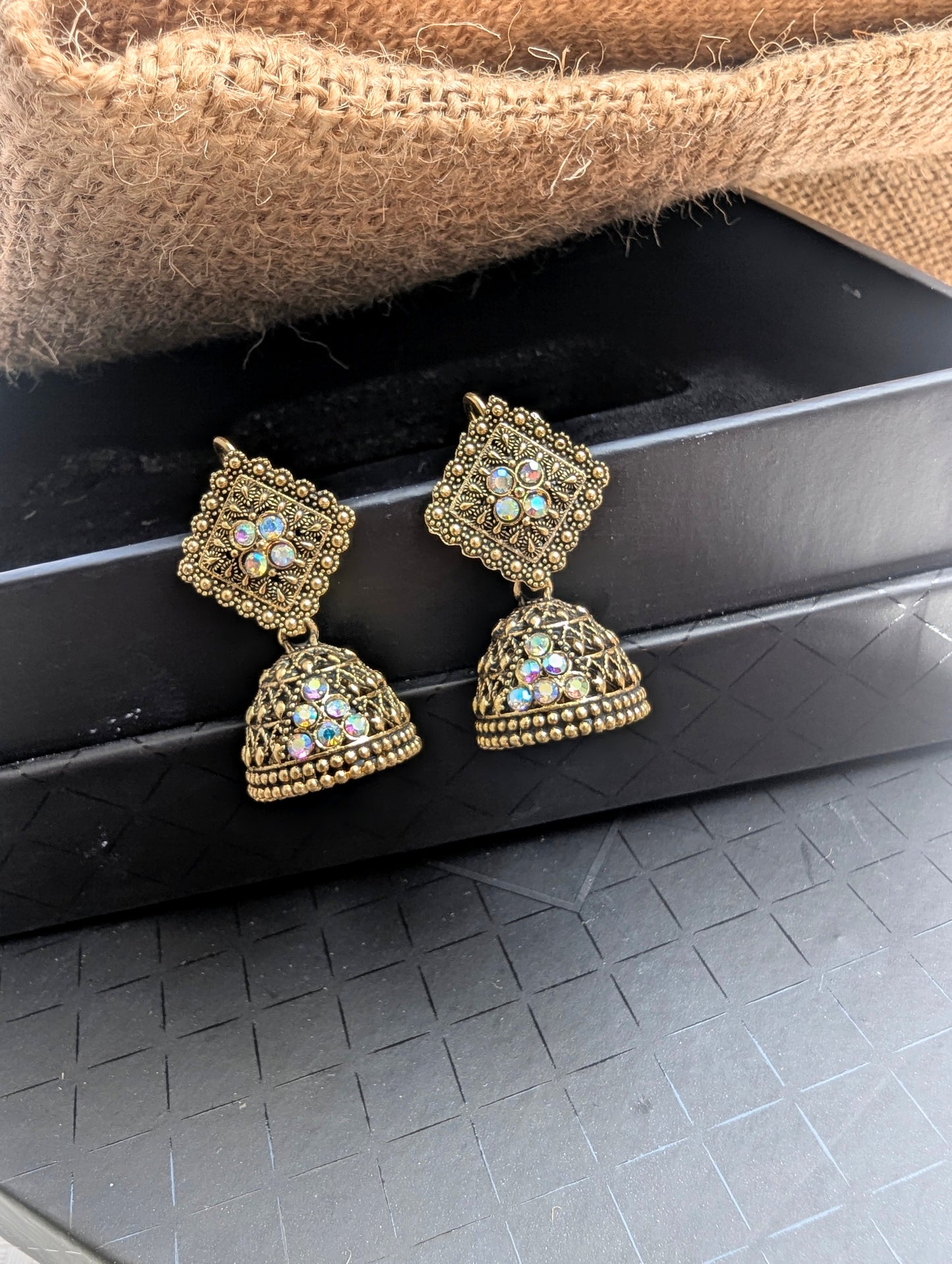 Vintage jhumki - Black