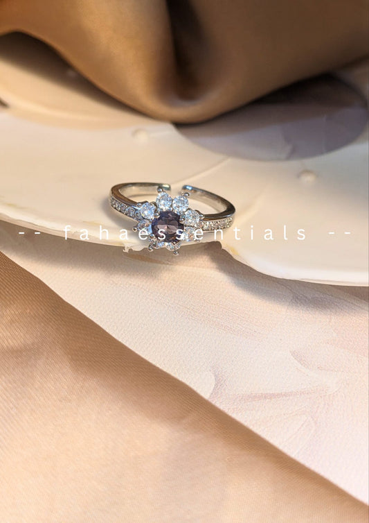 Floral- Inspired Amethyst Ring