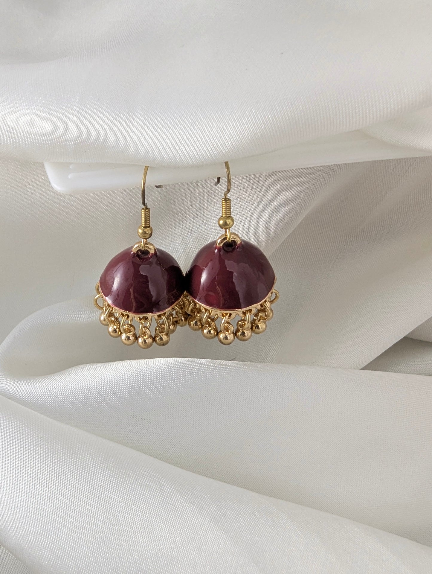 Bahaar Jhumki - Maroon
