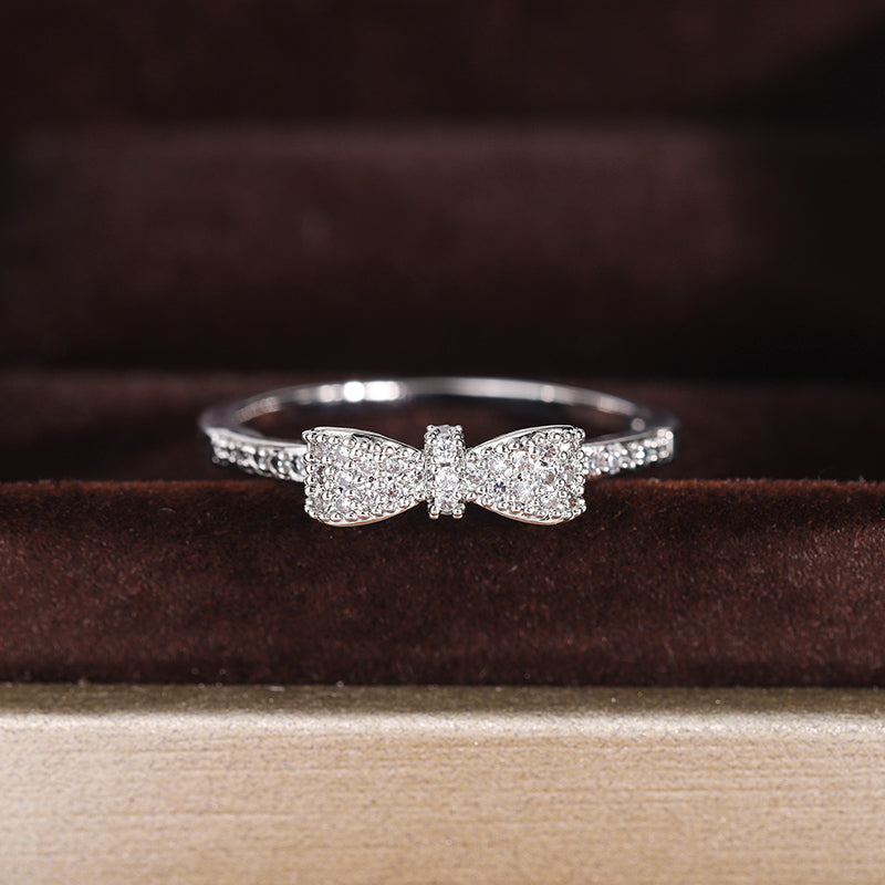 Bow Zircon Ring
