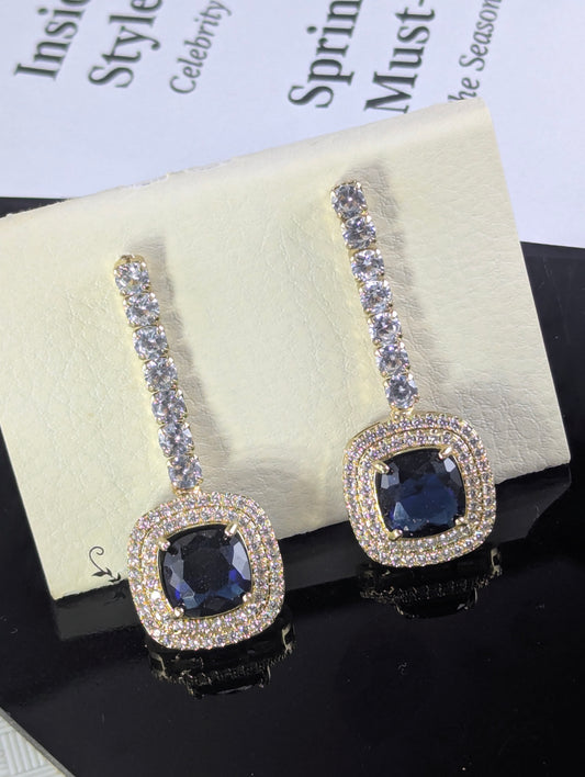 Sapphire Drop Earrings
