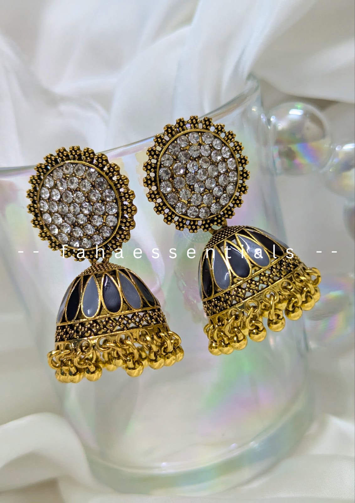 Heritage Jhumki - Grey