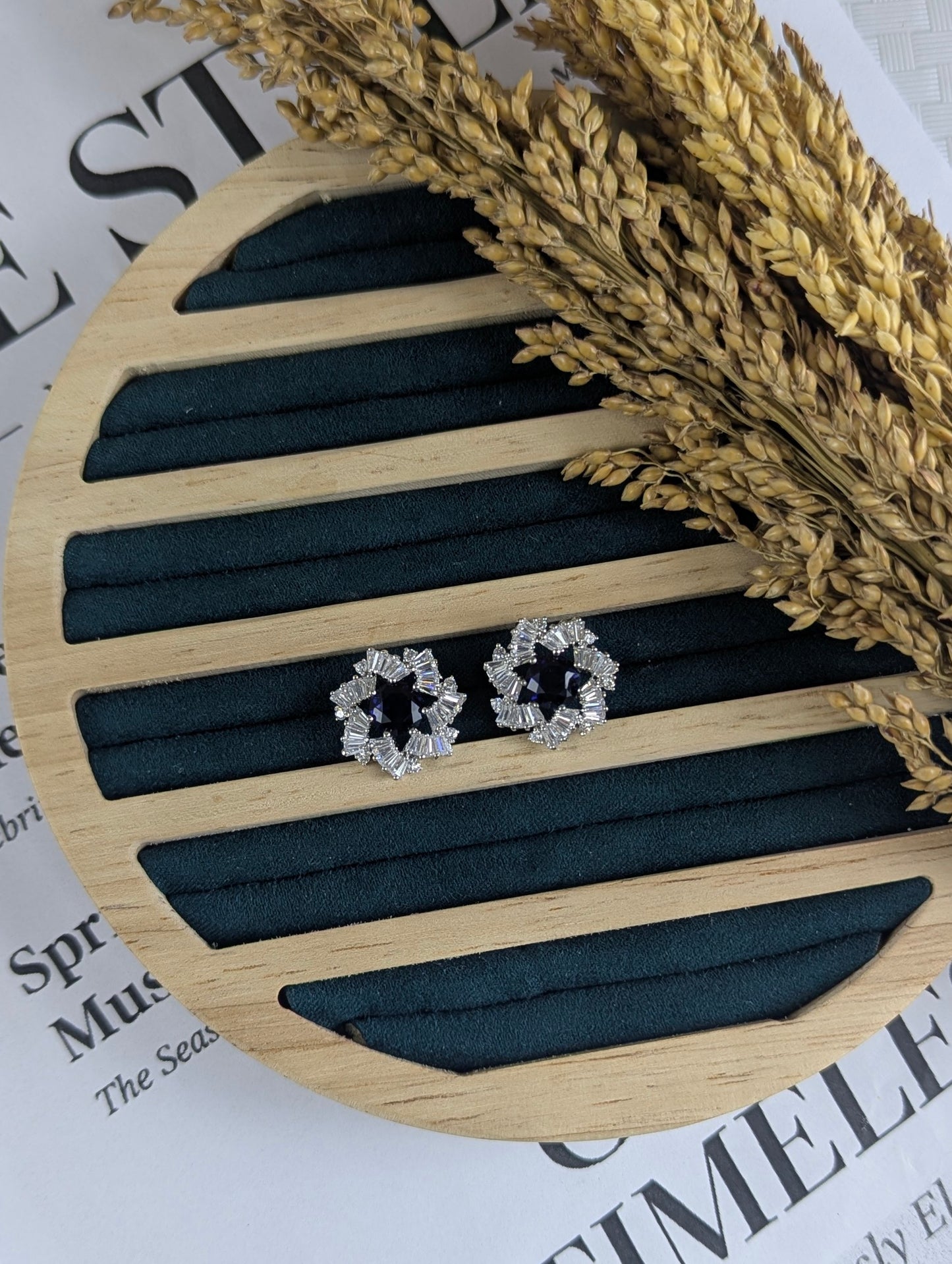 Sapphire Glam Earrings