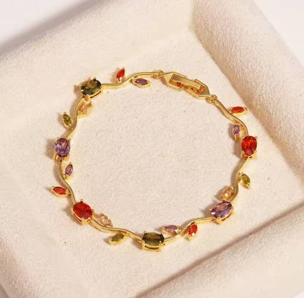Rapunzel Bracelet - Multi with Golden