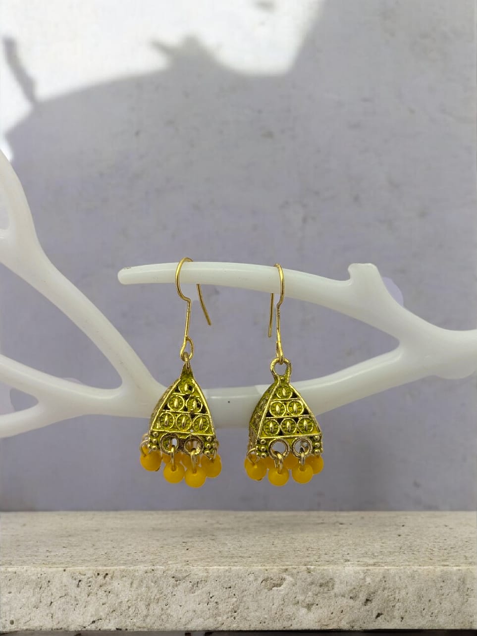 Anmol Jhumki - Yellow