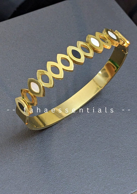Golden Infinity Cuff Bracelet