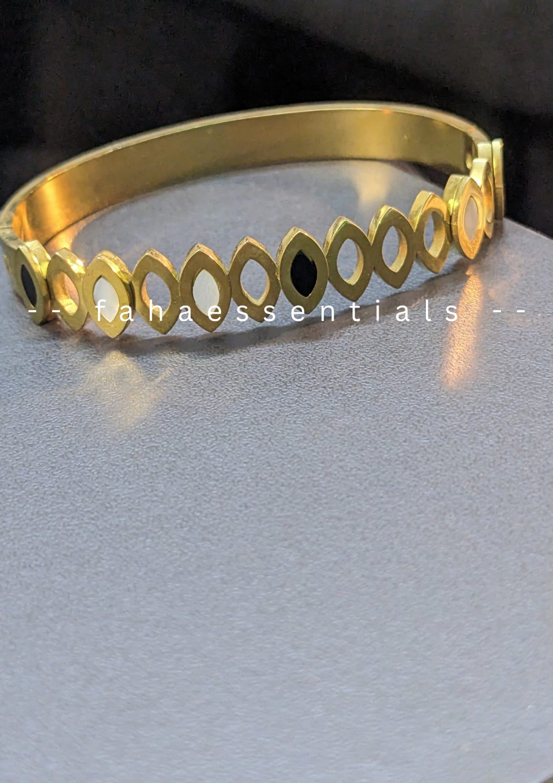 Golden Infinity Cuff Bracelet