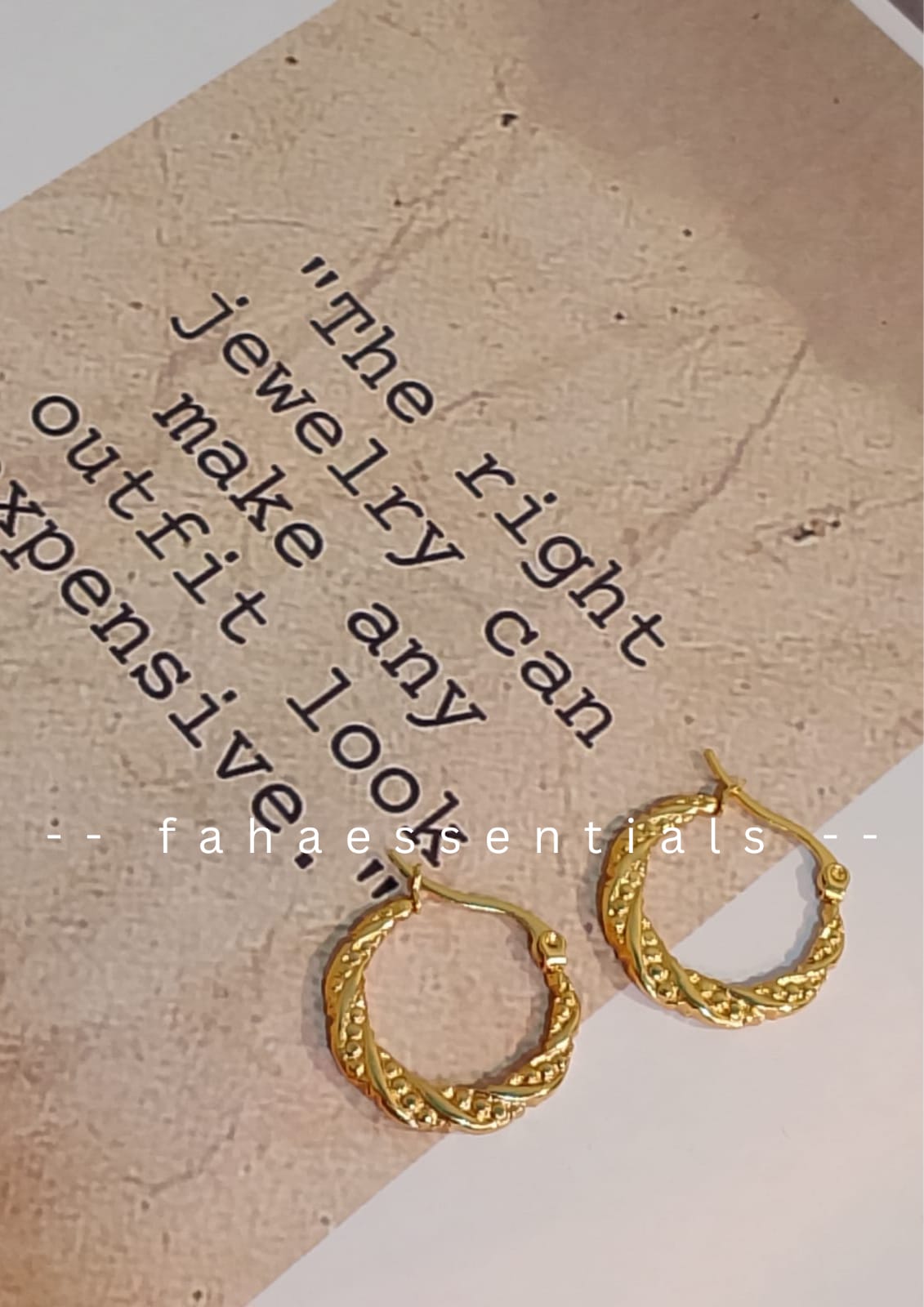 Gold Hoop Earrings 01