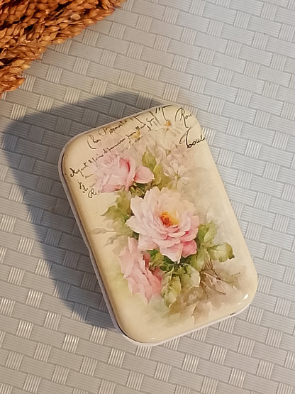 Floral Vintage Theme Tinbox