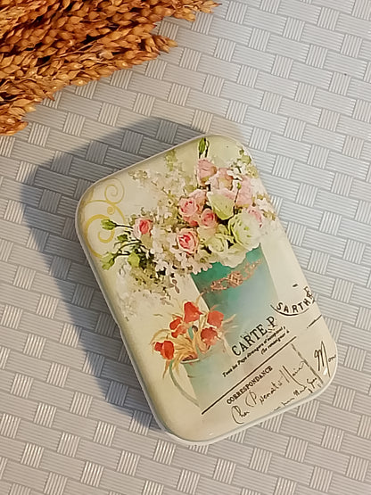 Floral Vintage Theme Tinbox