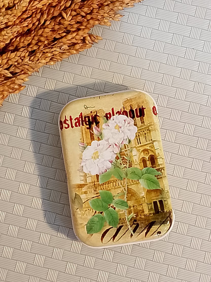 Floral Vintage Theme Tinbox