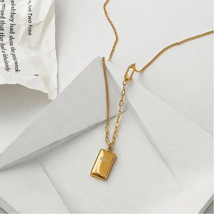 Gold Bar Pendant
