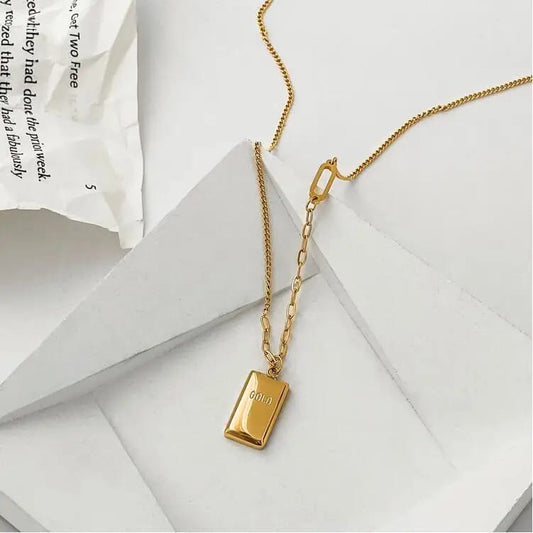 Gold Bar Pendant