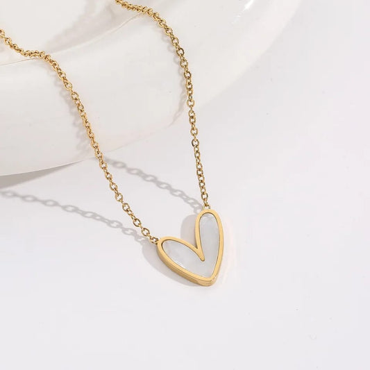 White Heart Pendant