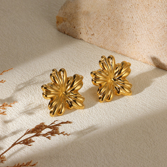 Luxe Floral Stud Earings