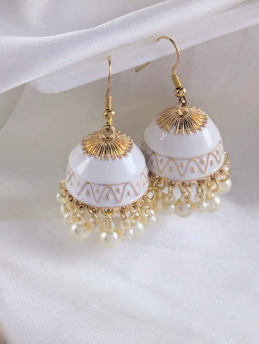 Gulbahar Jhumki - White