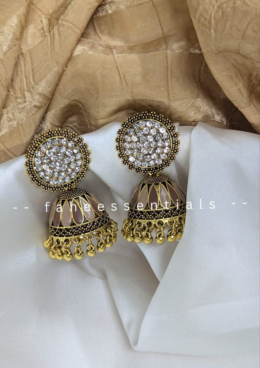 Heritage Jhumki - Brown