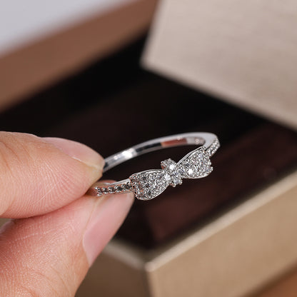 Bow Zircon Ring