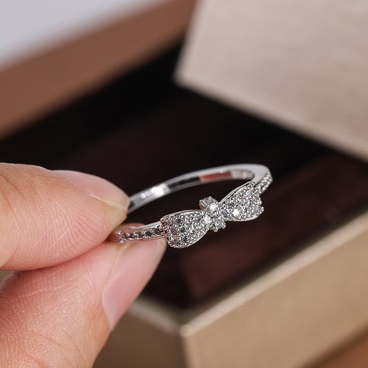 Bow Zircon Ring