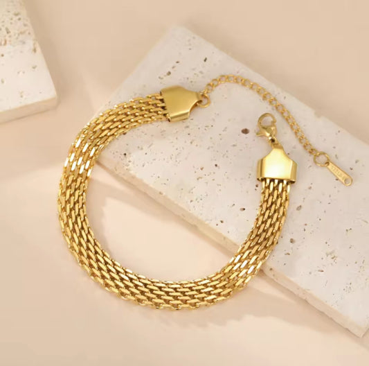 Golden Cascade Bracelet