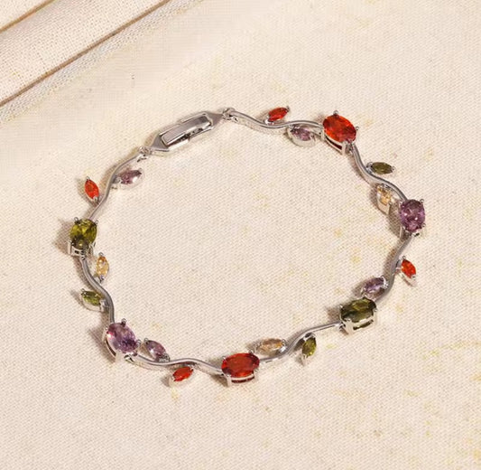 Rapunzel Bracelet - Multi with Silver