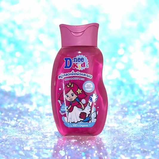 D-nee Kids Head and Body Bath 200ml - Pink