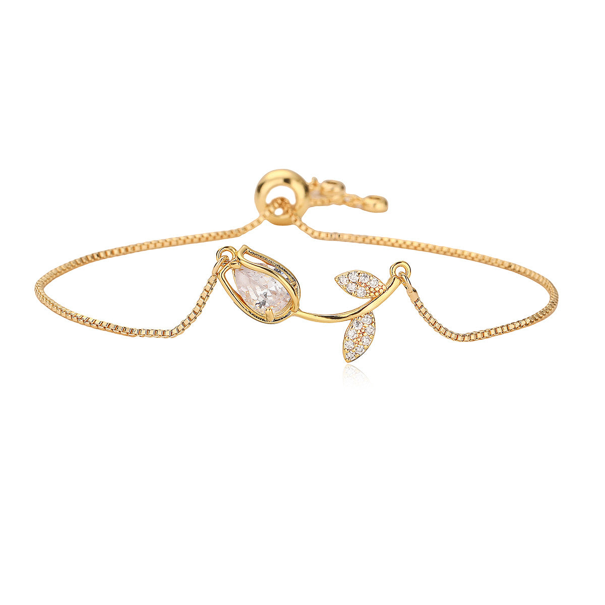 Tulip Up Down Bracelet - White