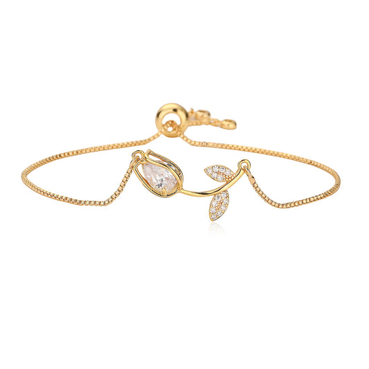 Tulip Up Down Bracelet - White