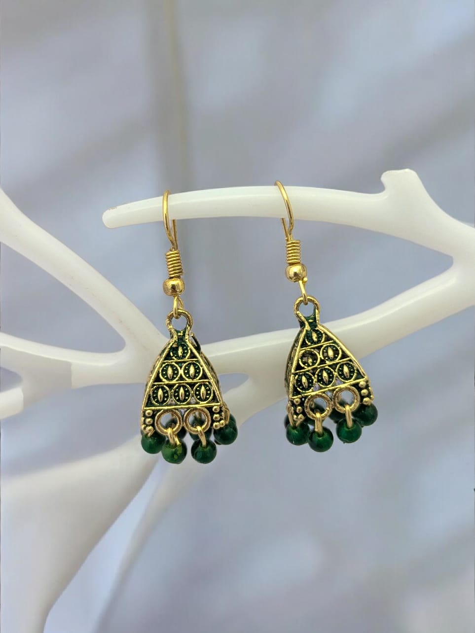 Anmol Jhumki - Green