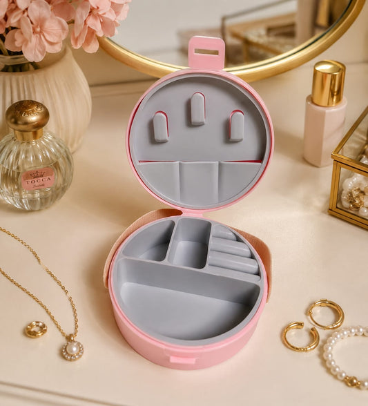 Portable Jewelry & Accessories Organizer Box - Pink