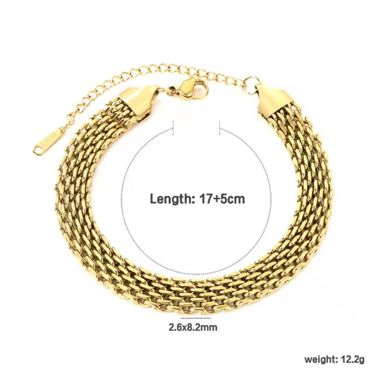 Golden Cascade Bracelet