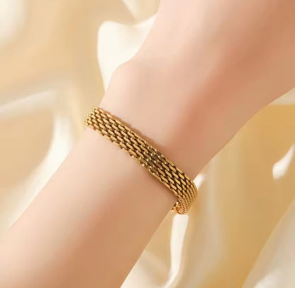 Golden Cascade Bracelet