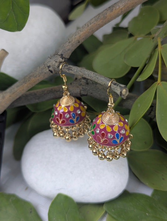 Noor-E-Meher Jhumki-Red