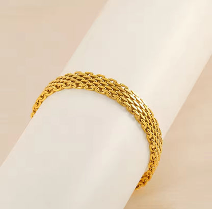 Golden Cascade Bracelet