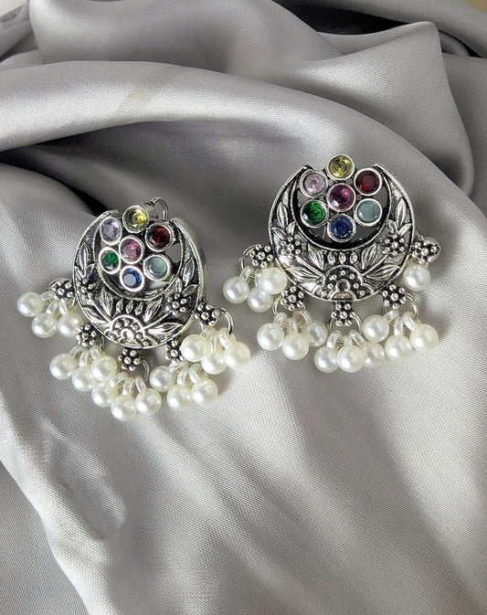 Afghani ChandBali Earings - Multi