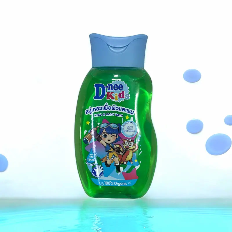 D-nee Kids Head & Body Bath - Green 200ml