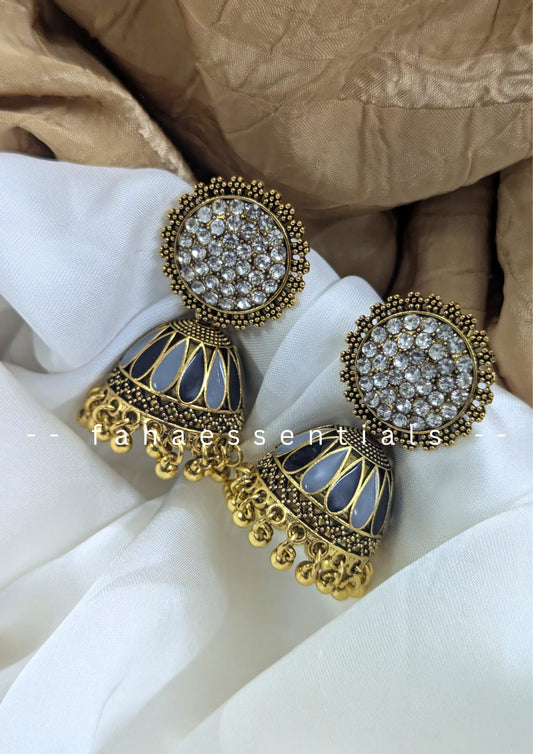 Heritage Jhumki - Grey