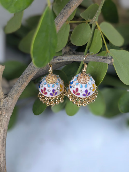 Noor-E-Meher Jhumki- White