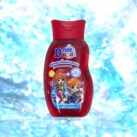 D-nee Kids Head and Body Bath 200ml - Red