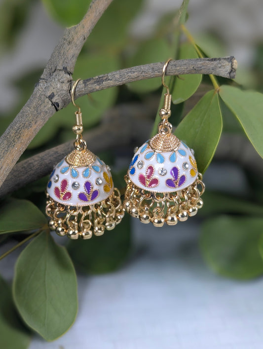 Noor-E-Meher Jhumki- White