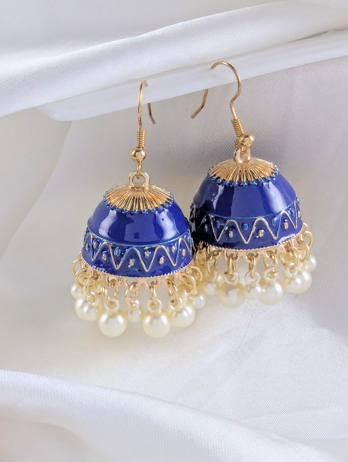 Gulbahar Jhumki - Blue