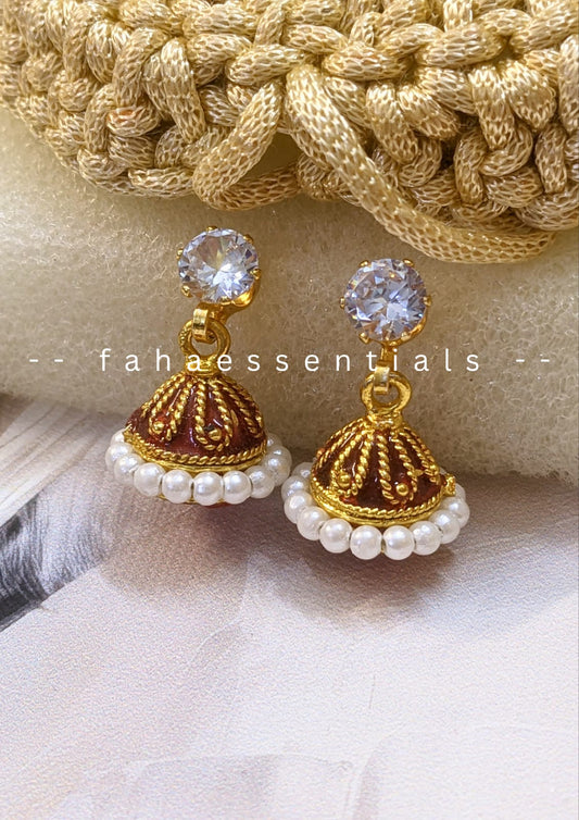 Zeenat Jhumki - Maroon