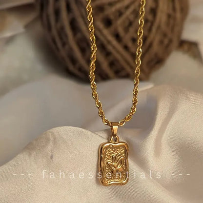 Golden Lotus Necklace