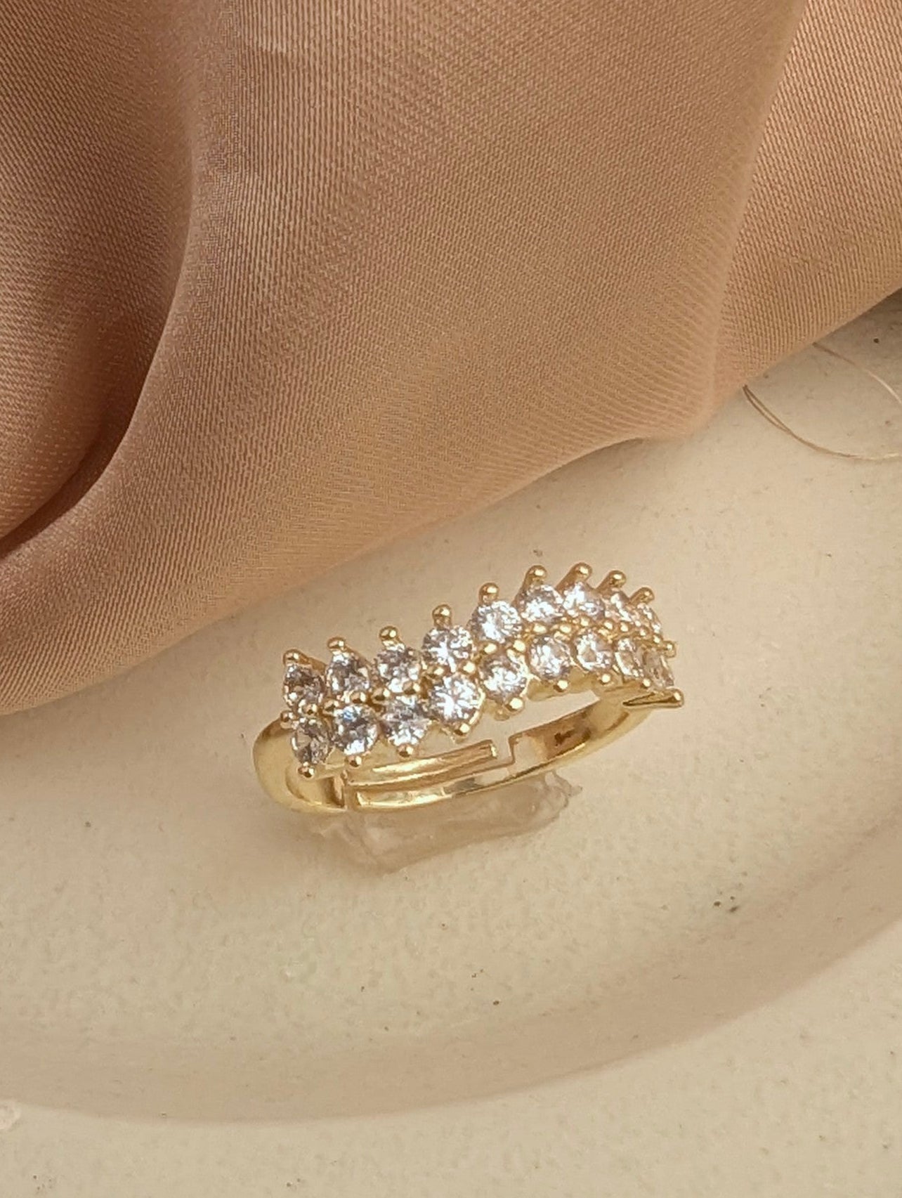 Golden Bliss Adjustable Ring